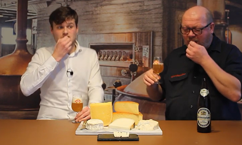 Bier en kaas proeven